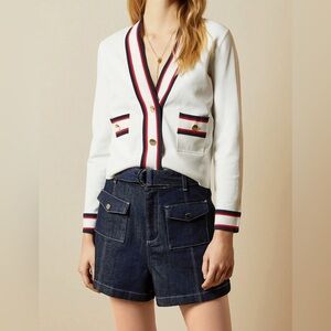 Ted Baker Skilarr ribbed cardigan size 3